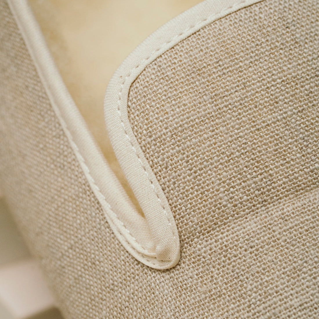 Détail du tissu en lin