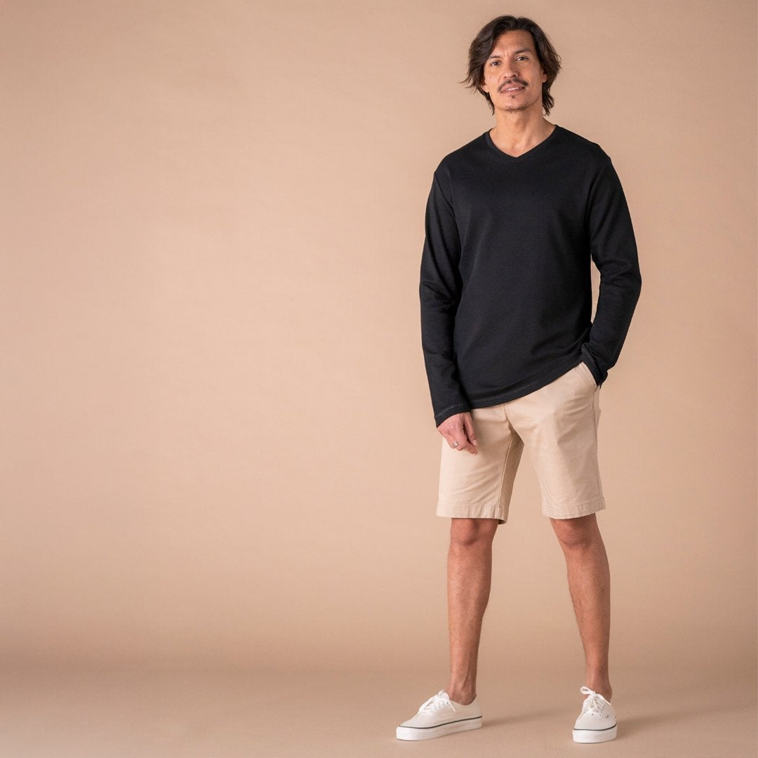 🇫🇷🌱 Le t-shirt en coton bio ML - Col V