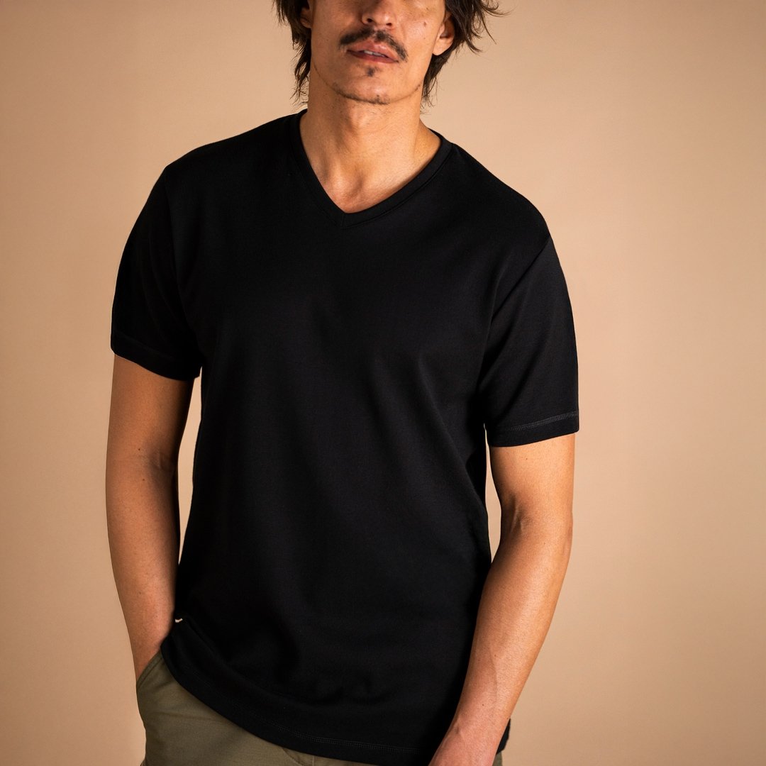 🇫🇷🌱 Le t-shirt en coton bio - Col V