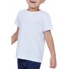 T-SHIRT ENFANT MANCHES COURTES COL ROND BLANC - Made in France & Coton bio