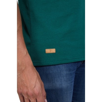 T-SHIRT HOMME MANCHE COURTE COL ROND VERT BOUTEILLE - Made in France & 100% Recyclé