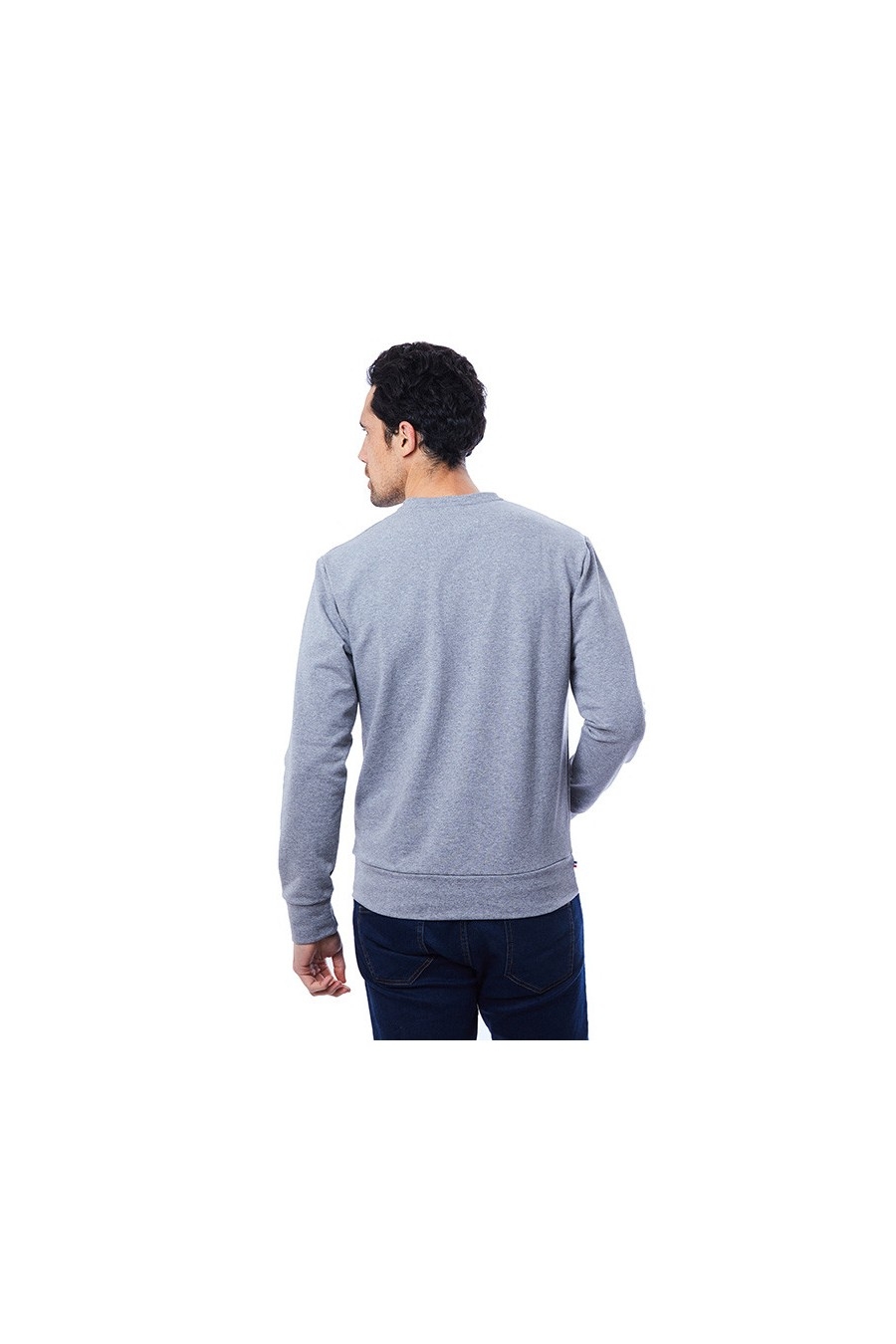 SWEAT HOMME GRIS UNI - 100% recyclé & Made in France