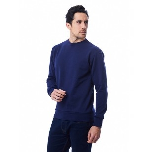 SWEAT HOMME BLEU UNI - 100% recyclé & Made in France