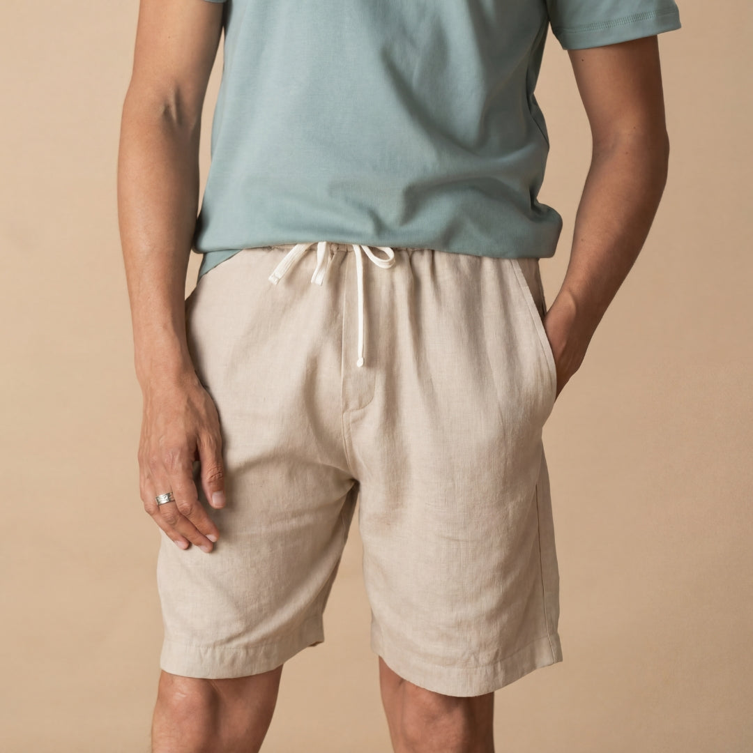 🇫🇷🌾 Le short 100% Lin Français - Homme