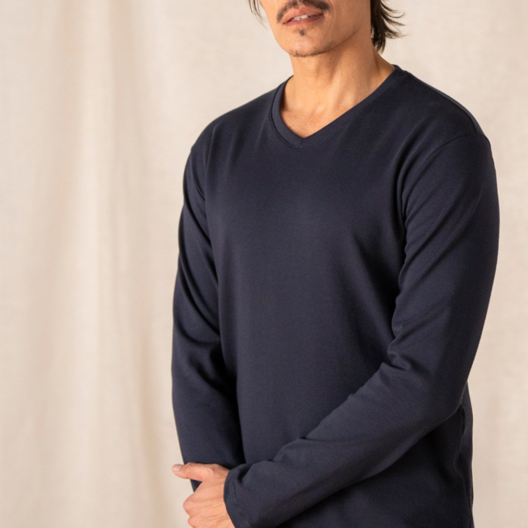 🇫🇷🌱 Le t-shirt en coton bio ML - Col V