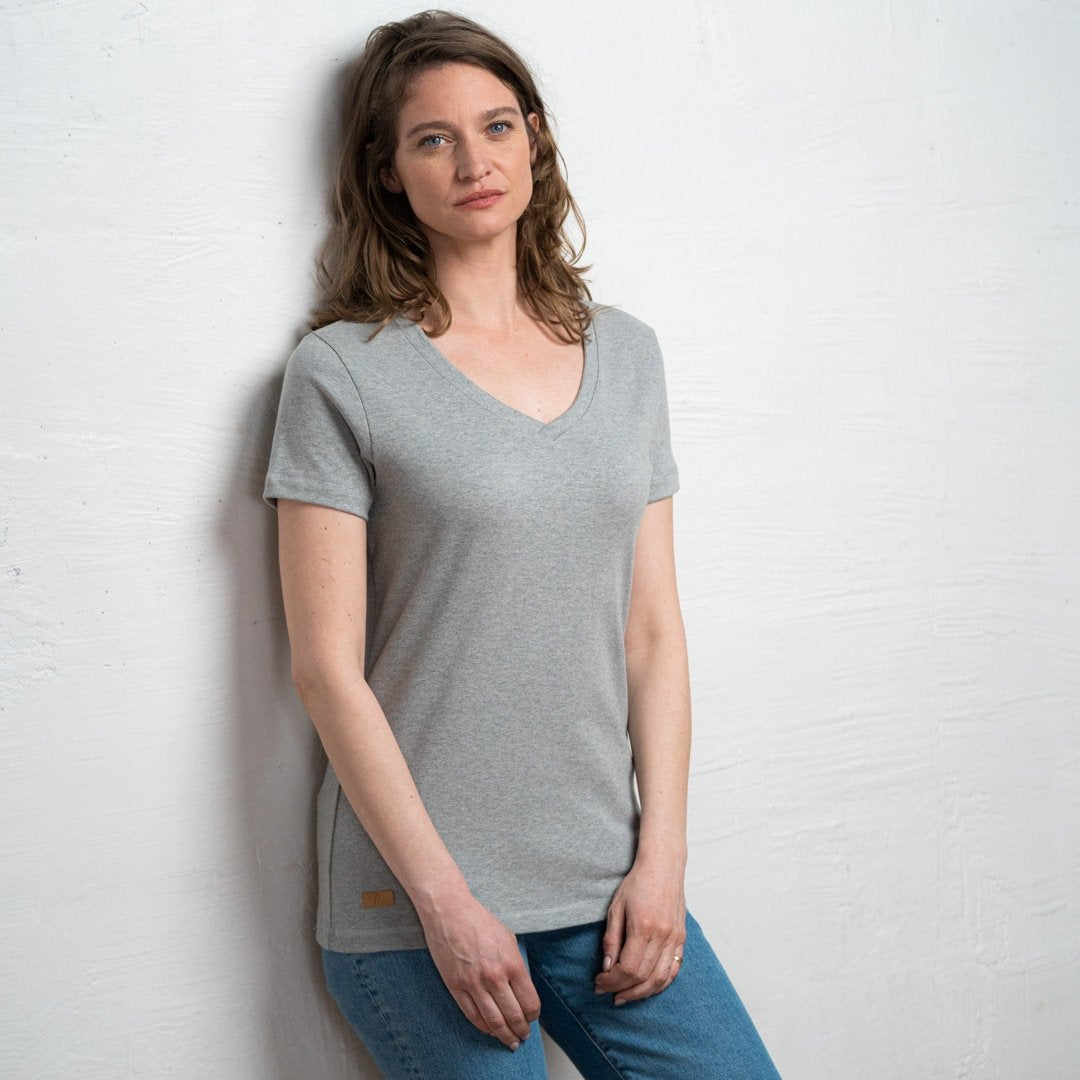 🇫🇷🌱 Le t-shirt en coton bio - Col V