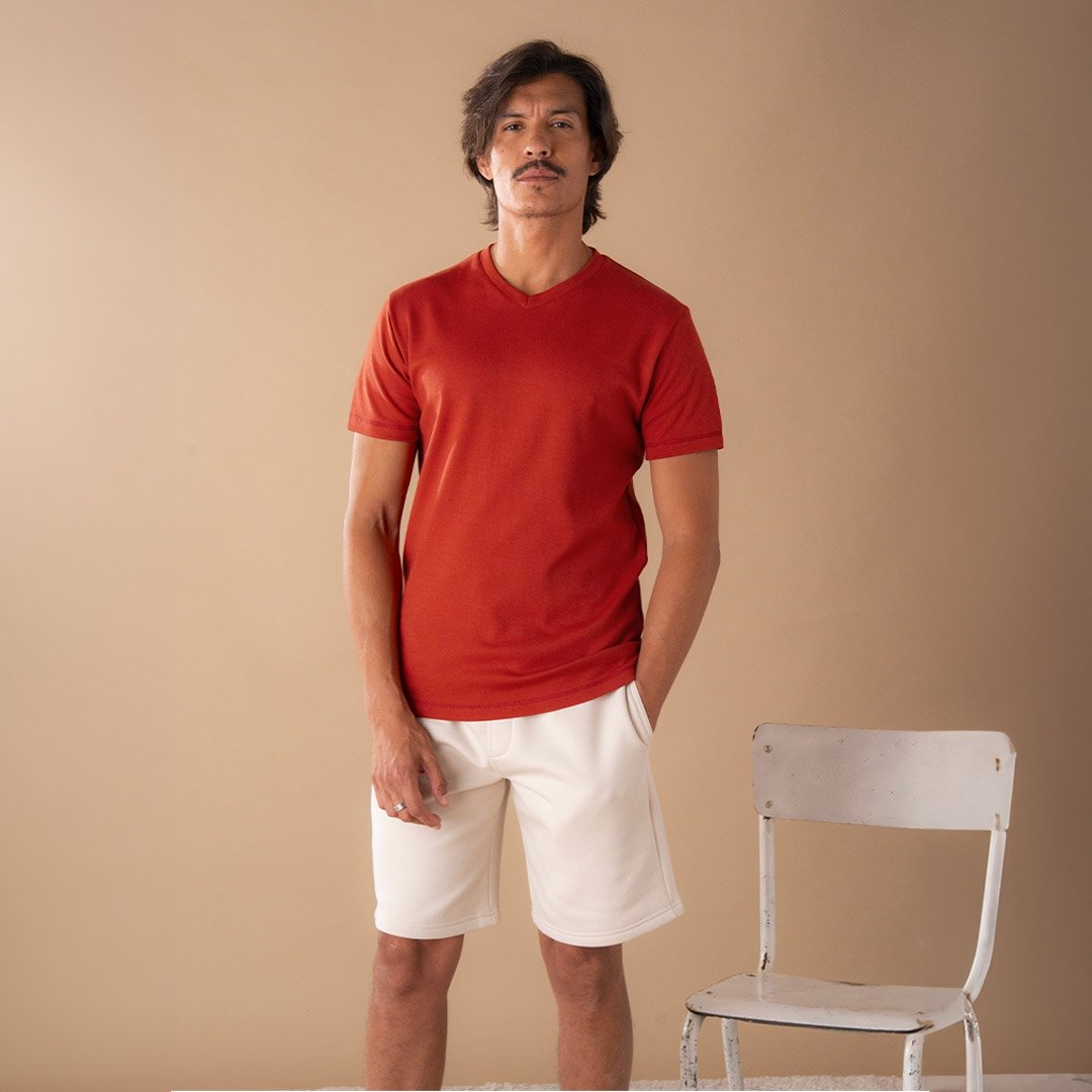 🇫🇷🌱 Le t-shirt en coton bio - Col V